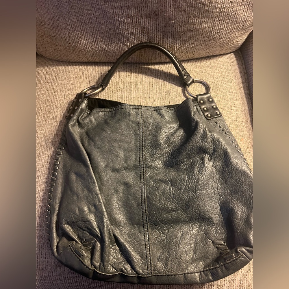 Grey Leather Lucky Brand Bag